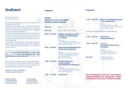 Das Einladungsfaltblatt zum ( 1.2 MB