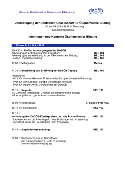 Fachbereich 3-Briefbogen - Deutsche Gesellschaft für Ökonomische