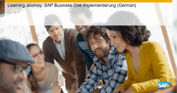Learning Journey: SAP Business One