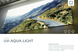 UV-AQUA-LiGht - LuxGlas Technology