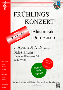 frühlings- konzert - Blasmusik Don Bosco Homepage