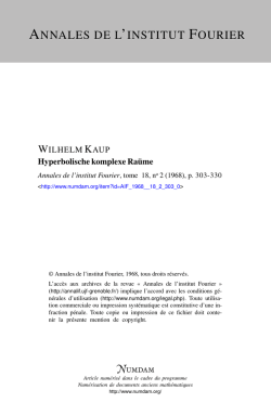 Hyperbolische komplexe Ra&uuml;me