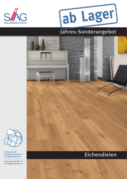 Jahres-Sonderangebot Eichendielen