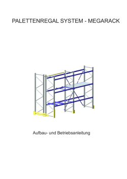 Montageanleitung MegaRack Palettenregal