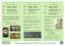 Flyer - Wohnungsgenossenschaft Trachau