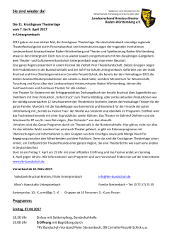 als PDF - Theater und Kulturverein Bundschuh eV
