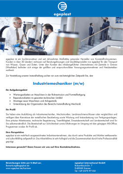 Industriemechaniker (m/w)
