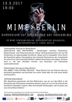 13.3.2017 19:00 - mime centrum berlin