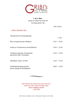 Gribi`s Wochen Hits