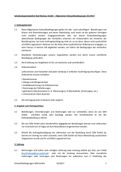 Einkaufsbedingungen - SZM SchaltanlagenZubeh&ouml;r Bad Muskau