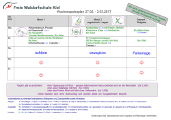 Speiseplan 27.2.-3.3.2017 - Freie Waldorfschule Kiel