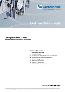 Drehgeber WDGI 58B - Wachendorff Automation