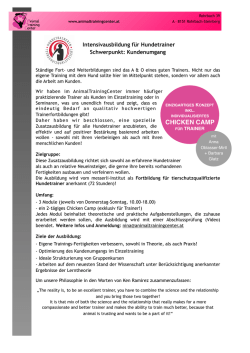 Infoblatt - AnimalTrainingCenter