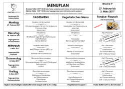 menuplan - GastroAargau