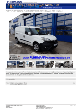 fiat fiat doblo kastenwagen maxi sx 1.3 mj