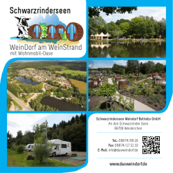 Informationsblatt - Schwarzrinderseen Weindorf