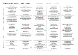 Menu PDF - Restaurant Espace