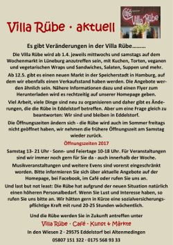 Villa R&uuml;be ∙ aktuell