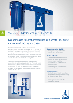 DRYPOINT® AC 119 – AC - BEKO TECHNOLOGIES GmbH