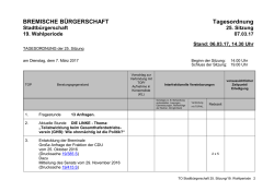IB Stadt - Bremische B&uuml;rgerschaft