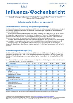 Influenza-Wochenbericht - Arbeitsgemeinschaft Influenza