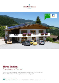 Haus Enzian in Thiersee
