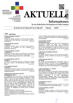 Informationen - Katholischer Seelsorgebereich Sankt Augustin