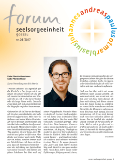 seelsorgee - Pfarreiforum