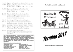 Jahresprogramm - tv dettingen ev
