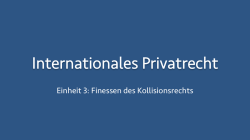 Internationales Privatrecht