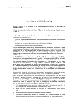 Drucksachen allgemein - Nieders&auml;chsischer Landtag