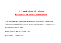 Informationsveranstaltung