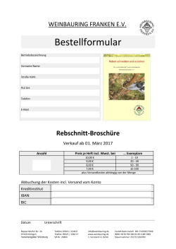 Bestellformular - Weinbauring Franken eV