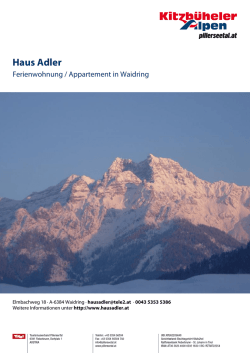 Haus Adler in Waidring