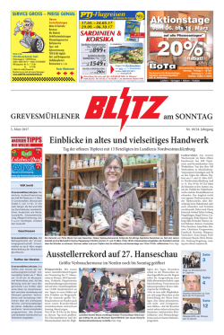 Einblicke in altes und vielseitiges Handwerk Ausstellerrekord auf 27