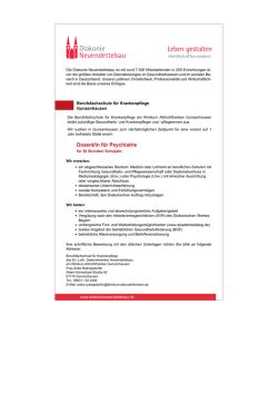 Dozent/in f&uuml;r Psychiatrie - arbeiten
