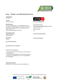 Als PDF ansehen - Berufsfelderkundung in Bielefeld