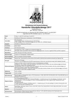Handorfer Islandpferdetage 2017