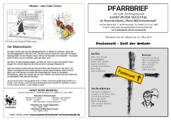 Pfarrbrief Zimmersrode - Pastoralverbund Maria Hilf, Schwalmstadt