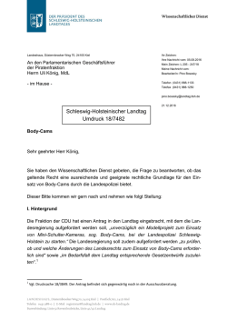 Gutachten des Wissenschaftlichen Dienstes