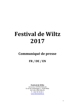 Festival de Wiltz 2017