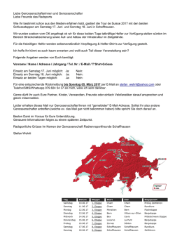 Tour de Suisse - Radrennsportfreunde Schaffhausen