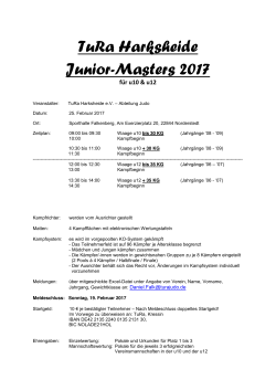 TuRa Harksheide Junior-Masters 2017 - TuRa Harksheide