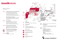 Musikmesse Geländeplan 2017
