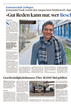 Presseartikel - Kantonsschule Zofingen