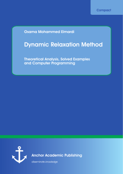 Dynamic Relaxation Method (PDF Available)