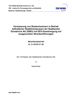mit EEV-Genehmigung a - Stadtwerke Osnabrück
