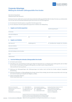 EH Corporate Advantage &ndash; Meldung des drohenden