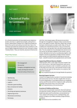 Chemical Parks in Germany