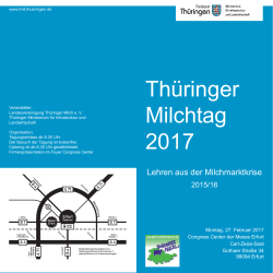 Programm - Landesvereinigung Thüringer Milch eV